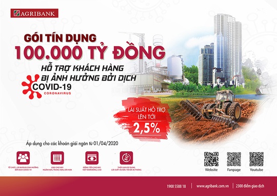Agribank tiếp tục giảm lãi suất hỗ trợ khách hàng bị ảnh hưởng dịch Covid-19 - Ảnh 1.