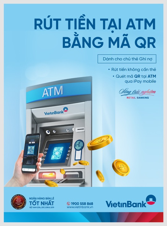VietinBank triển khai rút tiền bằng mã QR tại ATM - Ảnh 1.