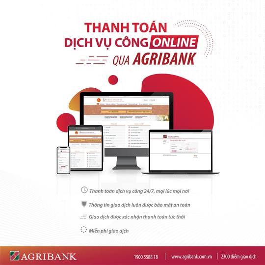 Agribank tiếp tục đẩy mạnh ứng dụng công nghệ vào thanh toán các dịch vụ công - Ảnh 1.