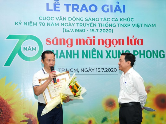 Con trai nhạc sĩ An Thuyên giành giải nhất cuộc thi sáng tác ca khúc về TNXP - Ảnh 1.