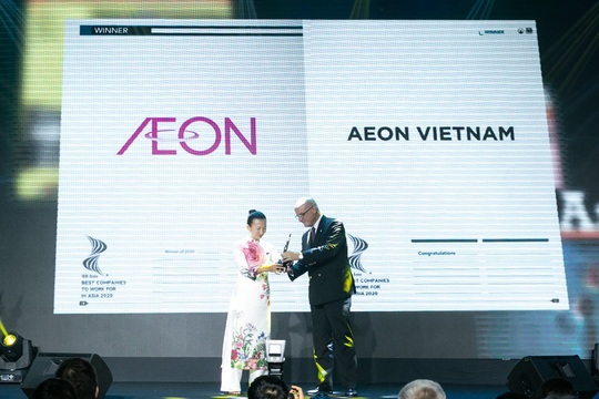 Aeon Việt Nam hai năm liên tiếp đạt giải “Nơi làm việc tốt nhất châu Á” - Ảnh 1.