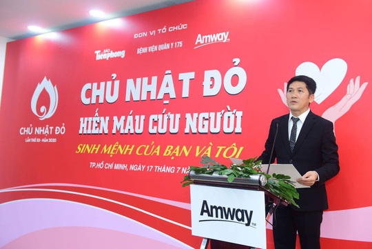 Amway Việt Nam lần đầu tham gia Ngày hội Hiến máu Chủ nhật đỏ - Ảnh 1.