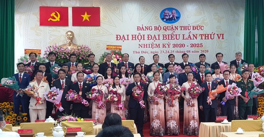 Ông Nguyễn Mạnh Cường tái đắc cử Bí thư Quận ủy Thủ Đức  - Ảnh 1.