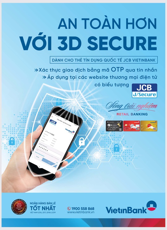 VietinBank triển khai tính năng 3D Secure cho thẻ JCB - Ảnh 1.