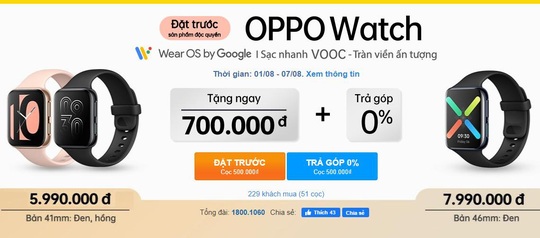 Đặt trước siêu phẩm OPPO Watch đầu tiên với “giá cực tốt”, độc quyền tại Thế Giới Di Động - Ảnh 1.