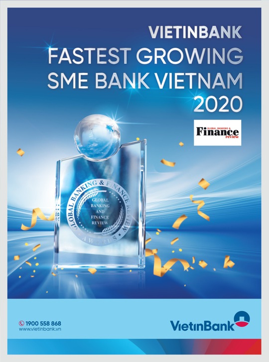 VietinBank nhận giải “Ngân hàng SME phát triển nhanh nhất Việt Nam 2020” - Ảnh 1.