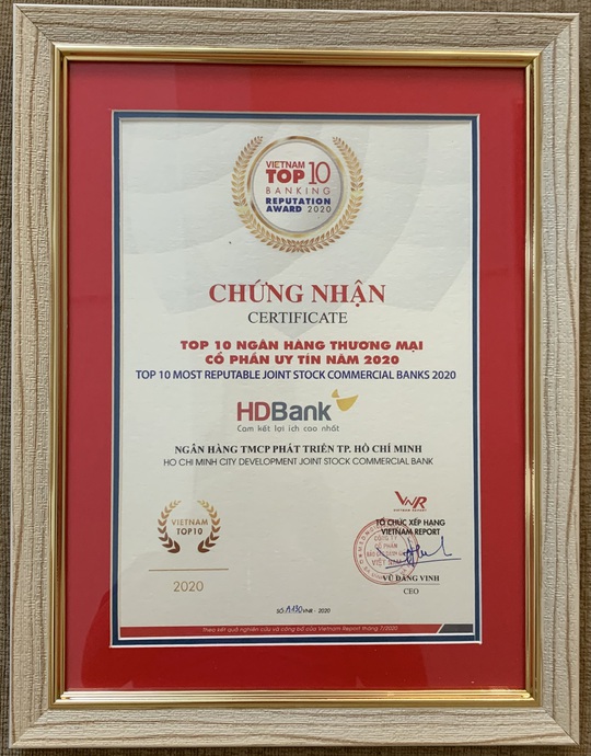 HDBank - Top 5 ngân hàng thương mại tư nhân uy tín năm 2020 - Ảnh 1.