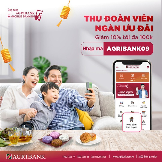 Nhận ngay ưu đãi khi mua sắm trực tuyến trên Agribank E-Mobile Banking - Ảnh 1.