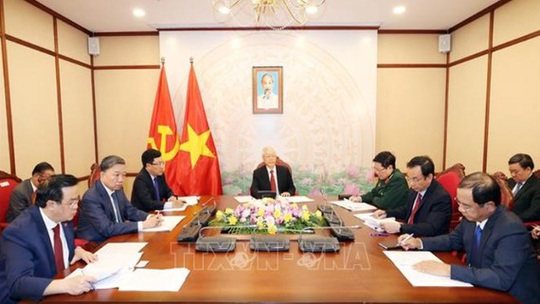 Tổng Bí thư, Chủ tịch nước Nguyễn Phú Trọng điện đàm với Tổng Bí thư, Chủ tịch nước Trung Quốc Tập Cận Bình - Ảnh 1.