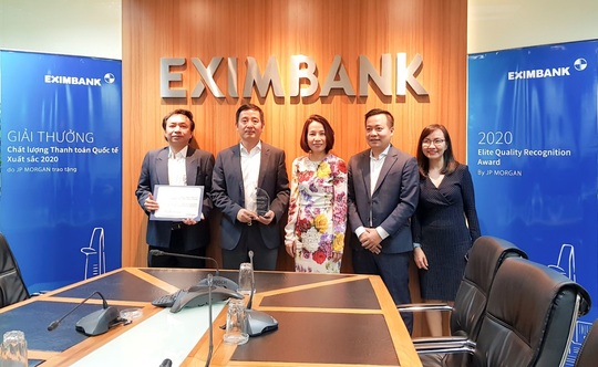 JP Morgan trao giải thưởng thanh toán xuất sắc cho Eximbank - Ảnh 1.