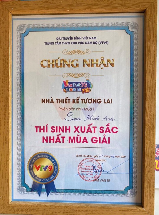 Sena Minh Anh xuất sắc đoạt giải Quán quân cuộc thi “Nhà thiết kế tương lai Nhí” - Ảnh 3.