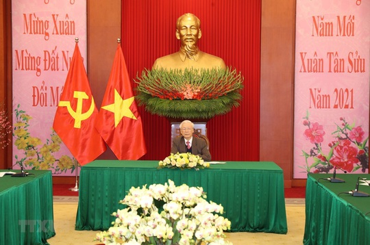 Tổng Bí thư, Chủ tịch nước Nguyễn Phú Trọng và Tổng Bí thư, Chủ tịch nước Trung Quốc điện đàm - Ảnh 1.