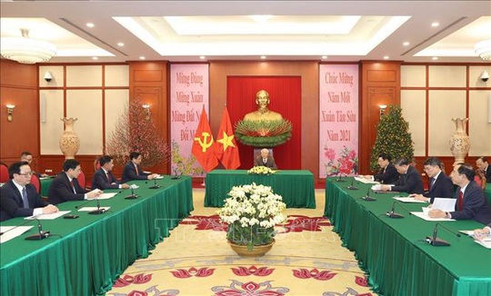 Tổng Bí thư, Chủ tịch nước Nguyễn Phú Trọng và Tổng Bí thư, Chủ tịch nước Trung Quốc điện đàm - Ảnh 2.