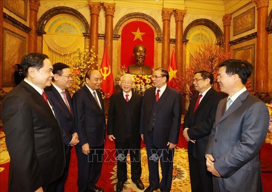 Tổng Bí thư, Chủ tịch nước Nguyễn Phú Trọng chủ trì gặp mặt, chúc Tết - Ảnh 8.