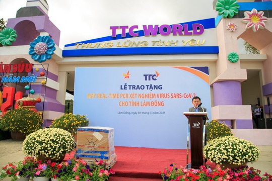 Hội Doanh nhân trẻ Việt Nam và Tập đoàn TTC tặng máy Real-time PCR xét nghiệm virus SARS-CoV-2 cho tỉnh Lâm Đồng - Ảnh 2.