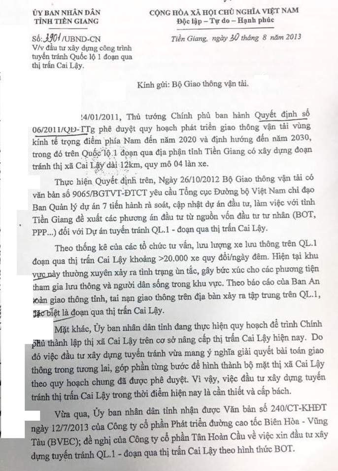 Vụ BOT Cai Lậy: C