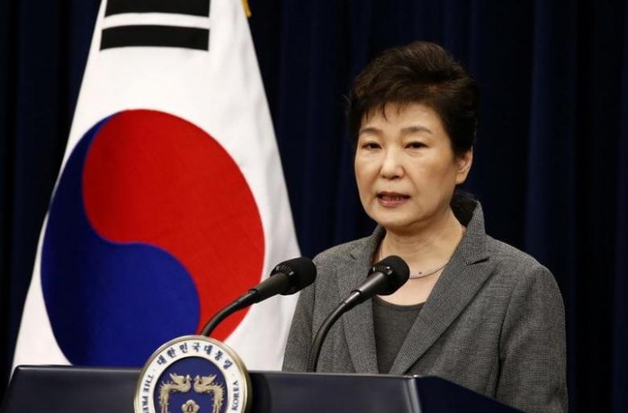 
Tổng thống Park Geun-hye chính thức bị truy tố. Ảnh: REUTERS

