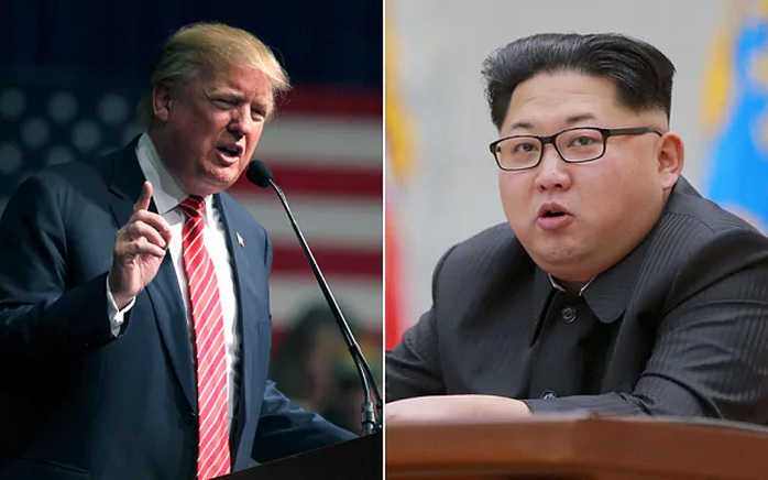 Ông Trump (trái) và ông Kim Jong-un. Ảnh: AP