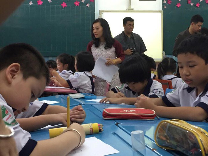 Giờ học phòng chống xâm hại của học sinh Trường Tiểu học Nguyễn Văn Trỗi
