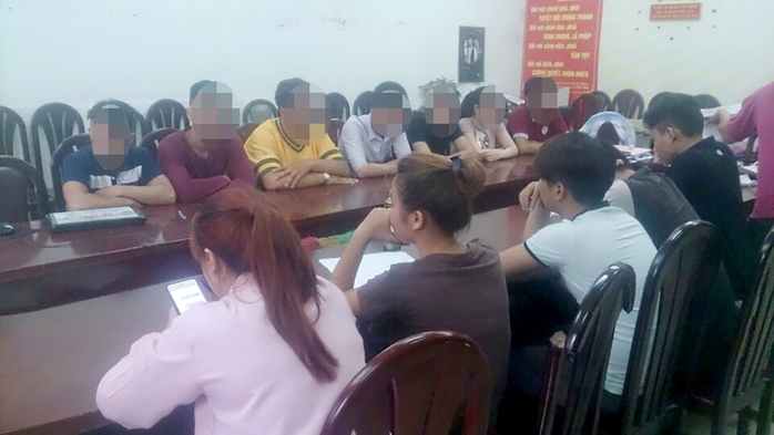 14 đối tượng được công an quận Tân Bình, TP HCM triệu tập.