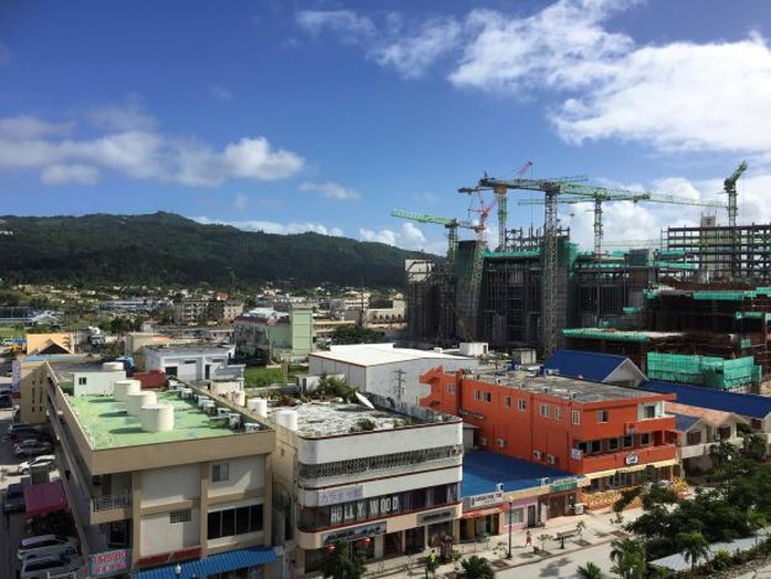 Khu nghỉ mát - sòng bạc đang xây dựng của Imperial Pacific trên đảo Saipan. Ảnh: REUTERS