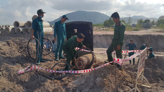 
Lực lượng chức năng đã tháo gỡ quả bom an toàn
