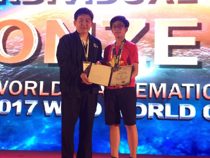 Đoàn Việt Nam thắng lớn tại kỳ thi toán quốc tế WMO - Ảnh 3.