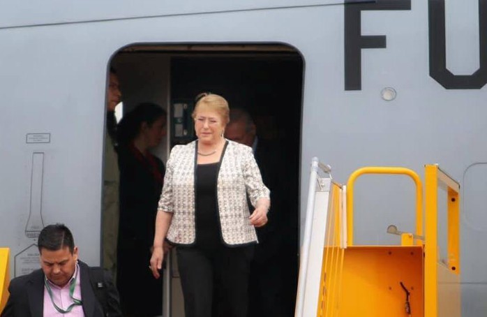 Tổng thống Chile Michelle Bachelet đáp Không lực tới Nội Bài - Ảnh 5.