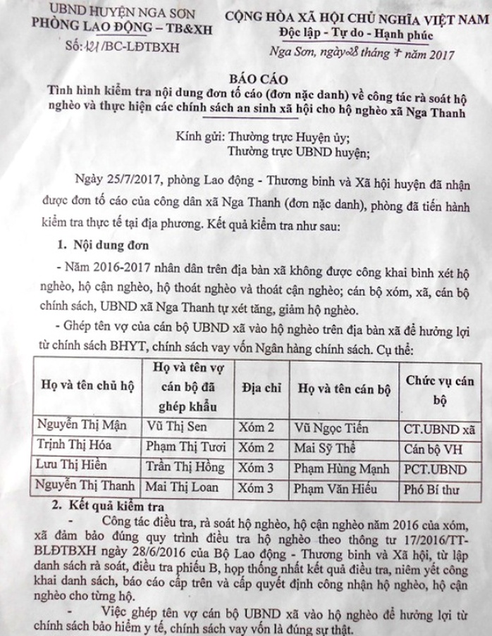 Vợ lãnh đạo xã “đi lạc” vào hộ nghèo: Ăn không từ một thứ gì - Ảnh 3.