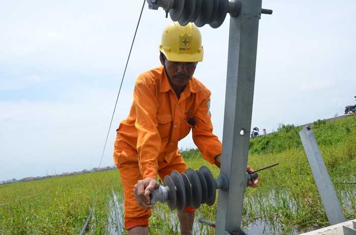 Nỗ lực “giải cứu” 2.600 trụ điện trung thế bị bão quật ngã ở Quảng Bình - Ảnh 6.