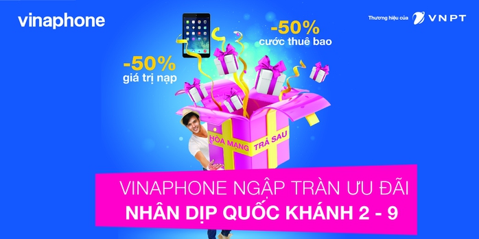 “Bão” khuyến mãi của VinaPhone chào mừng Quốc khánh - Ảnh 1.