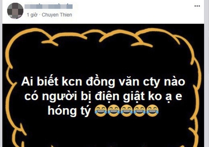 Thông tin điện giật, 40 công nhân thương vong là bịa đặt - Ảnh 2.