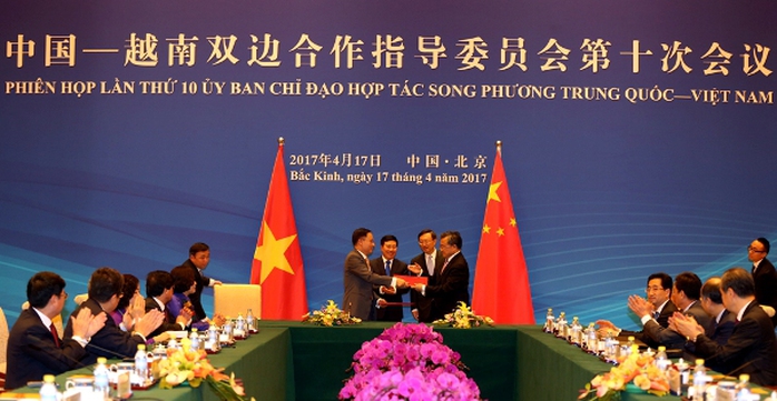 Phiên họp lần thứ 10 Ủy ban chỉ đạo hợp tác song phương Việt Nam-Trung Quốc