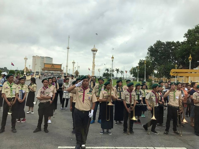 Trang trọng lễ đón Tổng Bí thư tại Hoàng cung Campuchia - Ảnh 11.