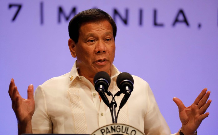Hội nghị Cấp cao ASEAN lần thứ 30 kết thúc hôm 29-4 nhưng 1 ngày sau, Tổng thống Philippines Rodrigo Duterte mới công bố tuyên bố chung. Ảnh: REUTERS