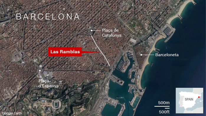 Lao xe, bắt con tin ở Barcelona, 13 người chết - Ảnh 3.