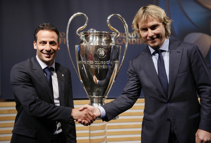 Đại diện của Juventus và Monaco bắt tay trước 2 trận bán kết hứa hẹn cực kỳ hấp dẫn