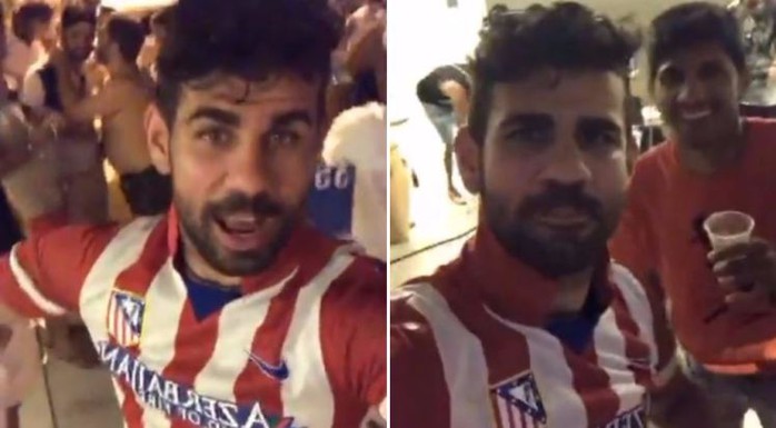 Costa mặc áo Atletico, chọc tức Conte - Ảnh 1.