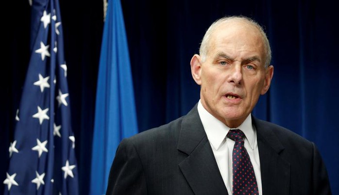 
Bộ trưởng An ninh Nội địa John Kelly. Ảnh: Reuters
