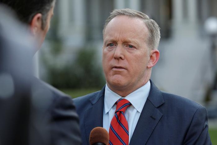 
Phát ngôn viên Nhà Trắng Sean Spicer. Ảnh: REUTERS
