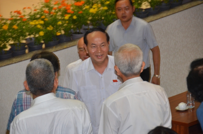 Chủ tịch nước Trần Đại Quang tiếp xúc cử tri TP HCM - Ảnh 3.