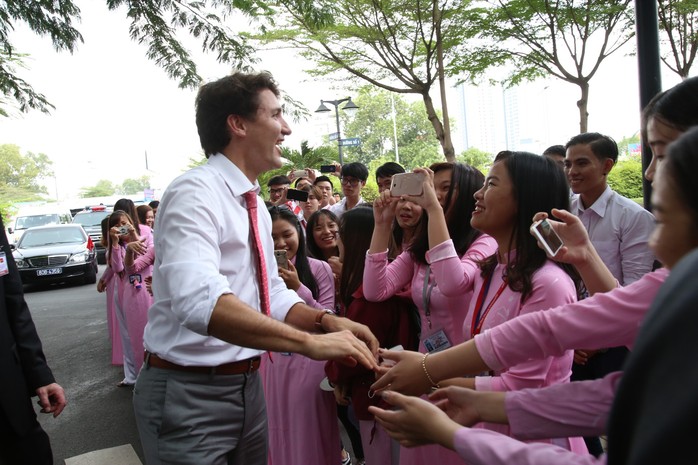 Thủ tướng Canada giao lưu với sinh viên TP HCM - Ảnh 4.