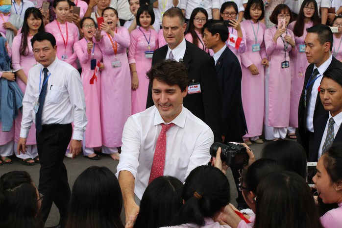 Thủ tướng Canada giao lưu với sinh viên TP HCM - Ảnh 3.