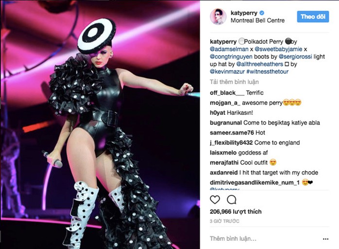 Katy Perry chọn trang phục của Công Trí cho sô diễn - Ảnh 1.