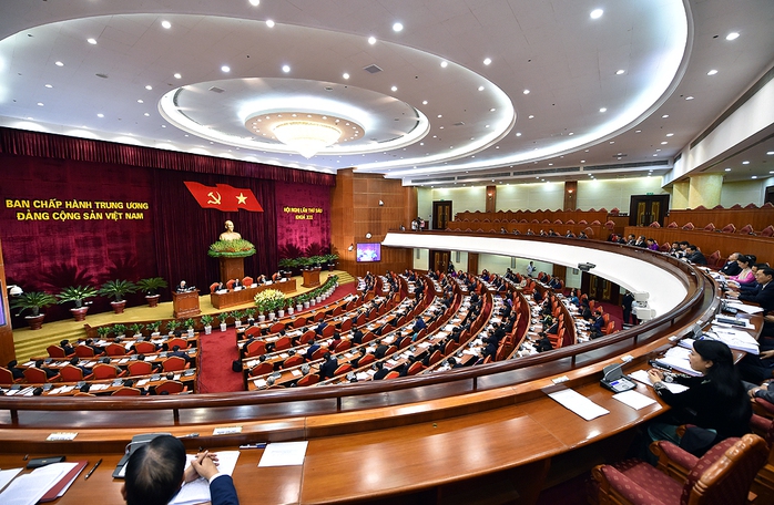 Hội nghị Trung ương thảo luận Đề án sắp xếp bộ máy hệ thống chính trị - Ảnh 1.