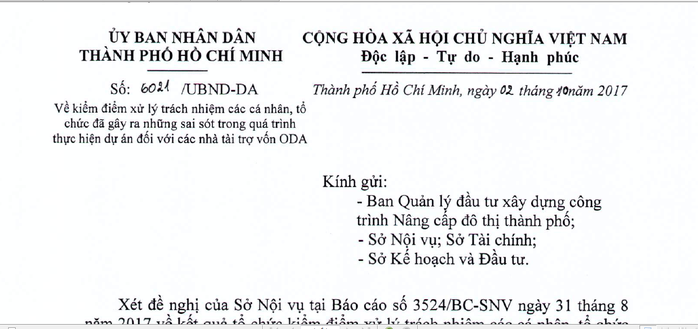 Nhiều thiếu sót ở dự án Nâng cấp đô thị TP HCM - Ảnh 1.