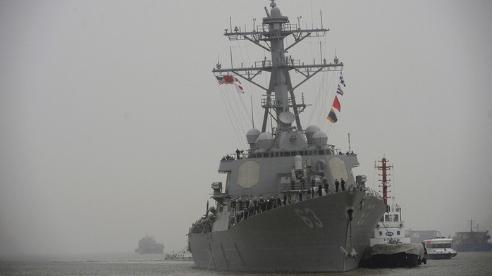 
Tàu khu trục USS Stethem của Mỹ. Ảnh: Reuters
