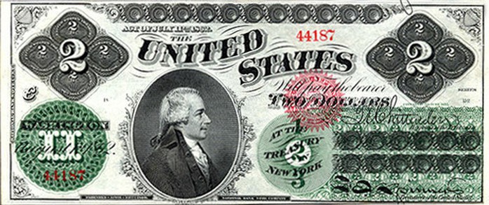 Những điều thú vị về tờ 2 USD - Ảnh 1. Những điều thú vị về tờ 2 USD - Ảnh 1.