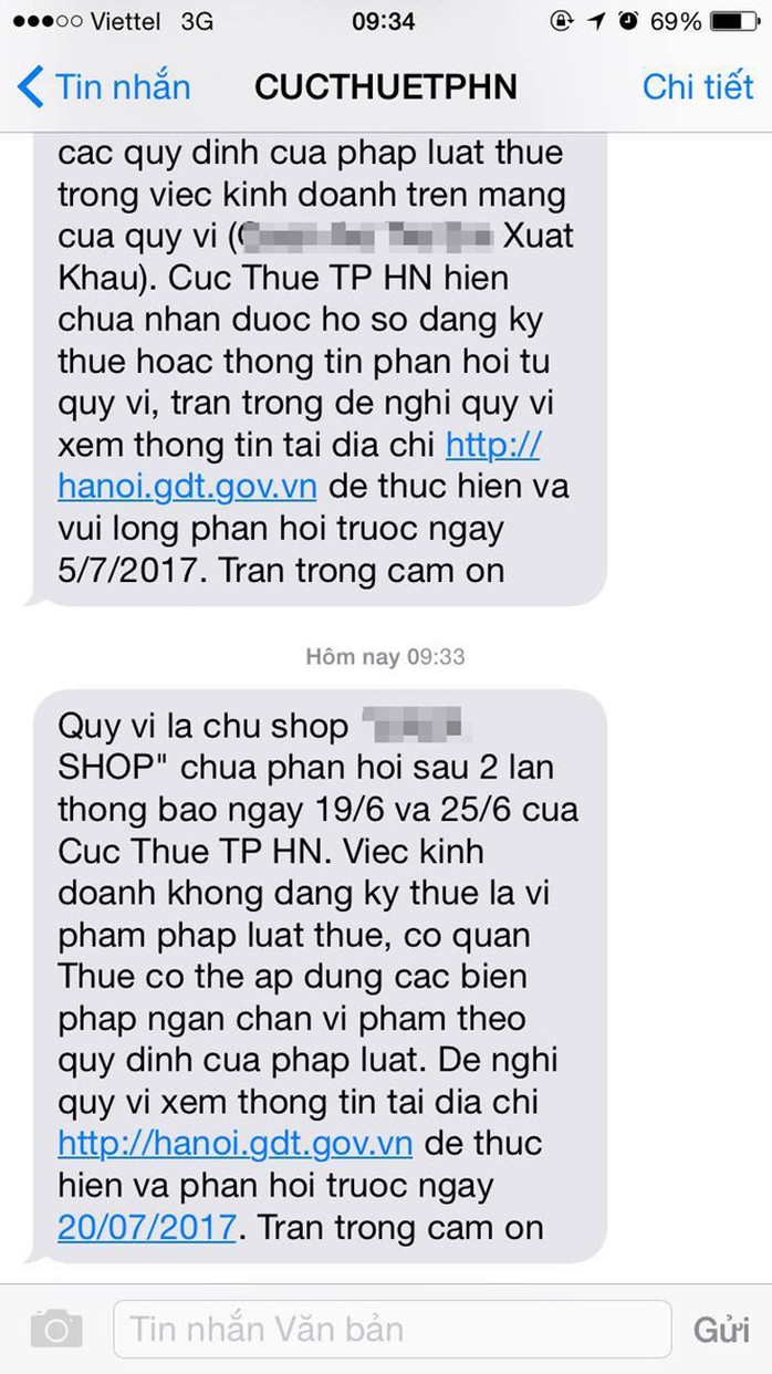 Chủ shop online kê khai thuế vì lo bị đóng tài khoản - Ảnh 1.