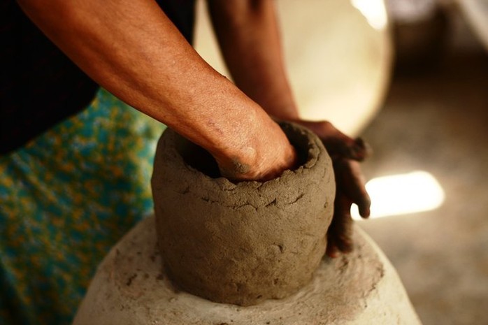Độc đáo nghệ thuật làm gốm ở Bàu Trúc - Ảnh 2.